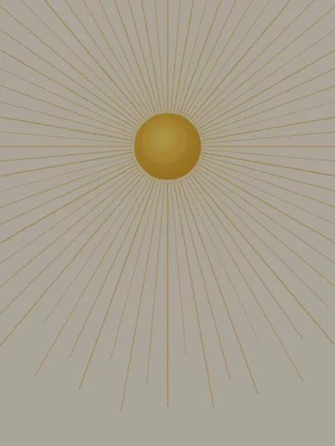 Minimalist Sun, an original print from Retro Futura